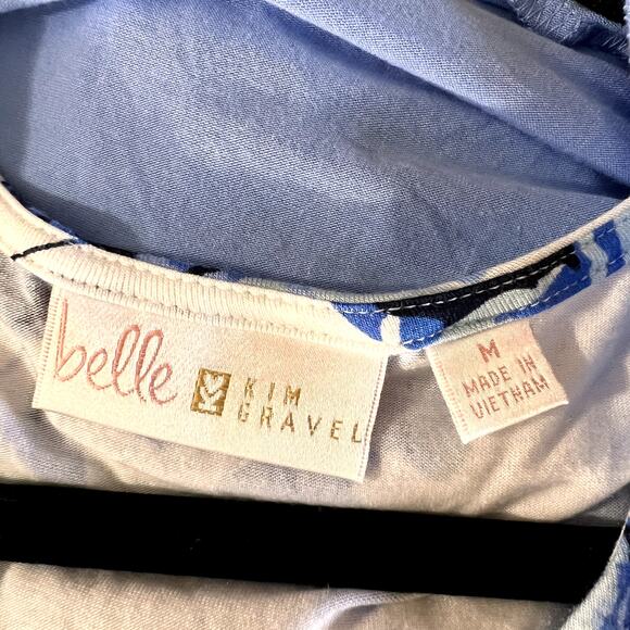 Bell by Kim Gravel Blue Floral Maxi Dress M Cottagecore Romantic Coastal New - Picture 8 of 11